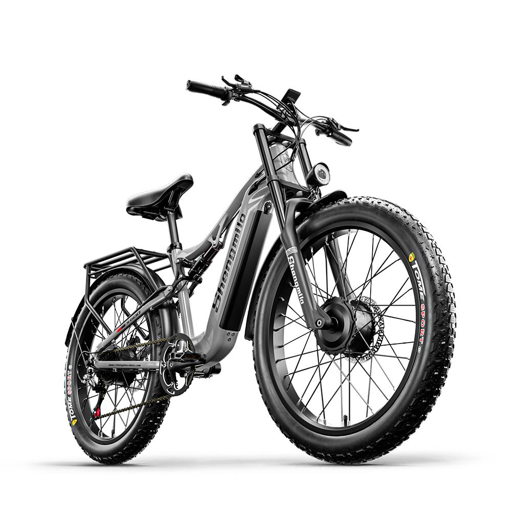 Shengmilo S600 Electric Bicycle 2000W Dual Motor 48V17.5AH Electric Bike 26 Inch Fat Tires E-Bike For Adult Mountain Ebike