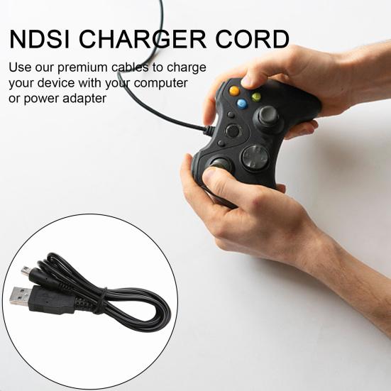 Charging Cable Durable Cord Game Power USB Charging Line for DSI NDSI 3DS