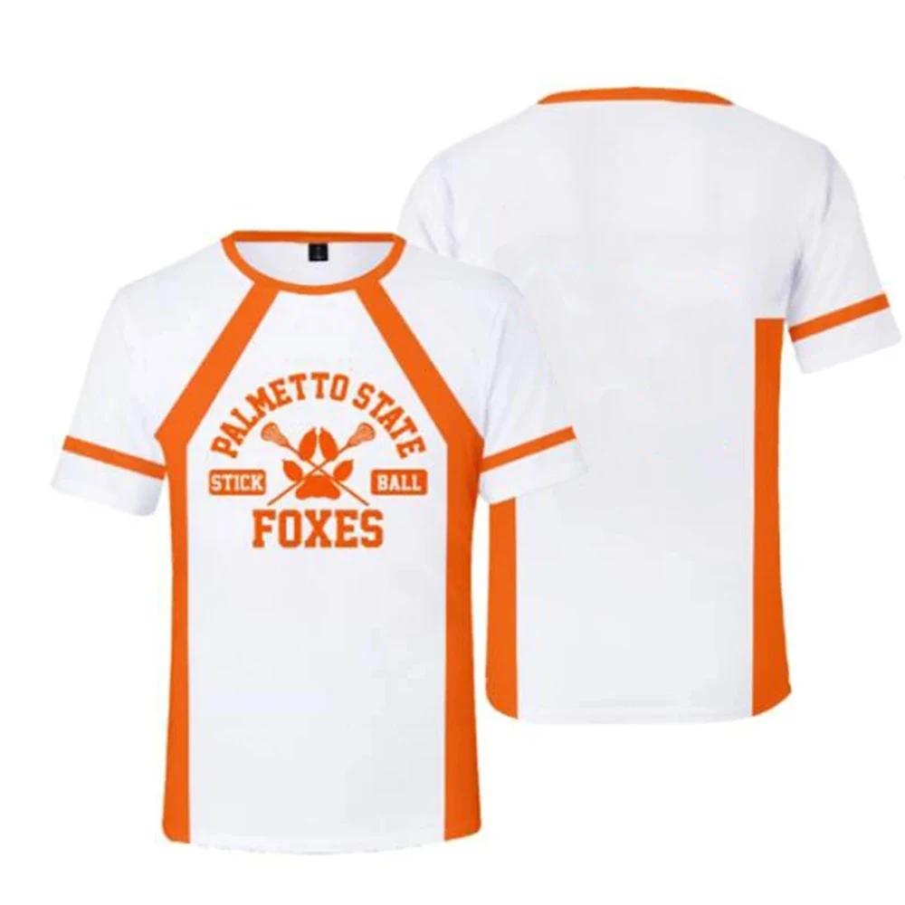 Новая игровая футболка The Foxhole Court Palmetto State Foxes Lacrosse Jersey Косплей WILDS MINYARD 3D Футболка Мужская с коротким рукавом Топ XXS
