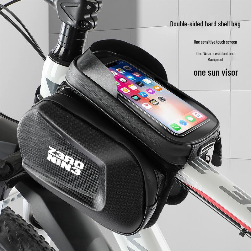 Waterproof Bicycle Front Pannier with Phone Storage