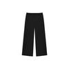 Solid Color Wide Leg Casual Woven Pants Women Bottoms Black F11W227802F-BK