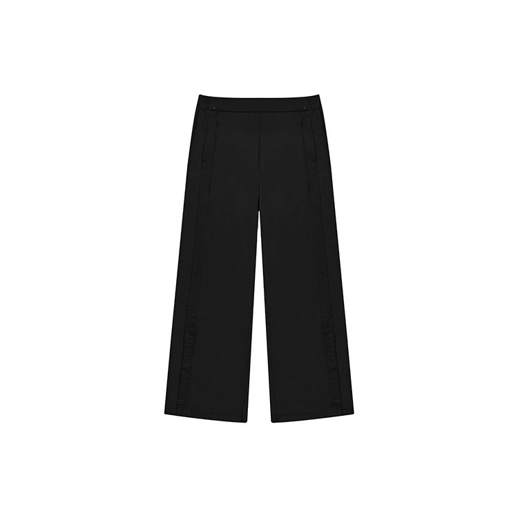 

FILA Solid Color Wide Leg Casual Woven Pants Women bottoms Black F11W227802F-BK XL