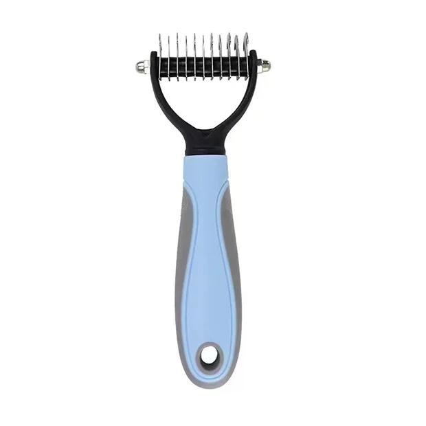 

Professional Pet Deshedding Brush Dog Hair Remover Knot Cutter Puppy Cat Grooming Comb for Long Matted Hair
