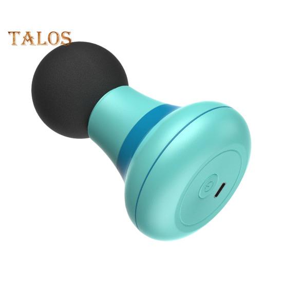 

Ручной массажер для тела, ударный массажер для глубоких тканей, мышцы с 6 скоростями, перезаряжаемый от USB, портативный электрический массажер для мышц синий