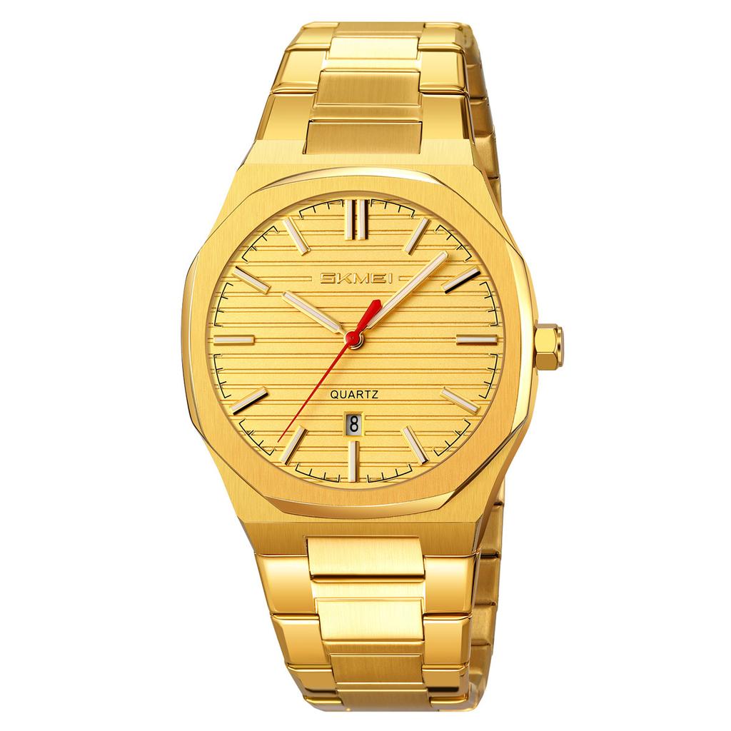 Steel belt men's watch simple business waterproof calendar quartz watch watch source