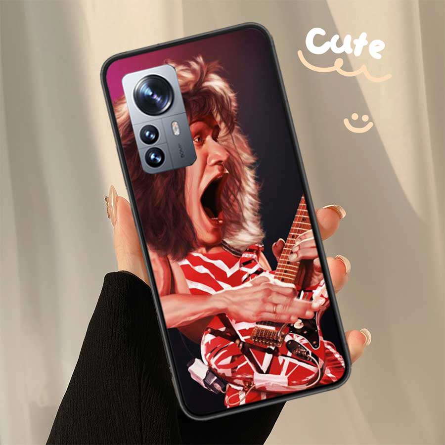 Eddie Van Halen Graphic Guitar Phone Case For Xiaomi Poco X7 X6 X5 X4 X3 GT NFC M4 M5 Pro 5G M3 Mi F6 F5 F4 F3 F2 F1 Capa Coque