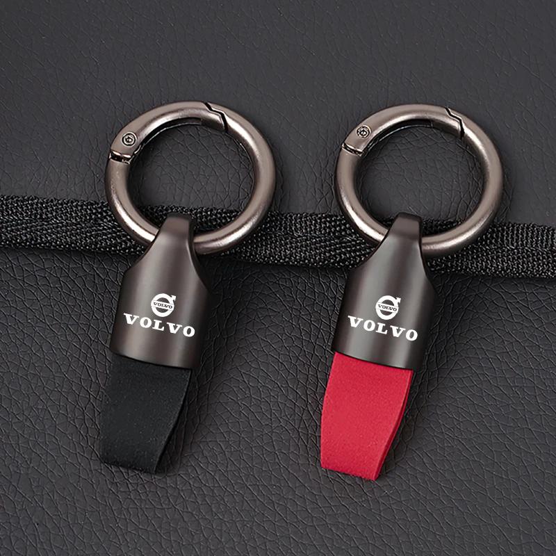 Zpebr9 Laser Car Badge Keychain Car Logo Keyring Accessories For Volvo Xc60 Xc90 V40 V60 S60 V50 V90 S80 C40 XC40 V70 XC70 C30 C70 EX90