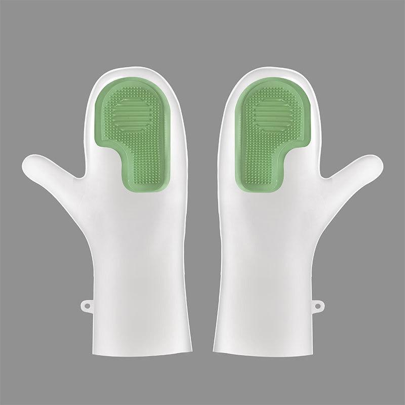 Household Dishwashing Gloves Kitchen Cleaning Brush Waterproof Durable Non-Slip Cleaning Gloves Kitchen Supplies