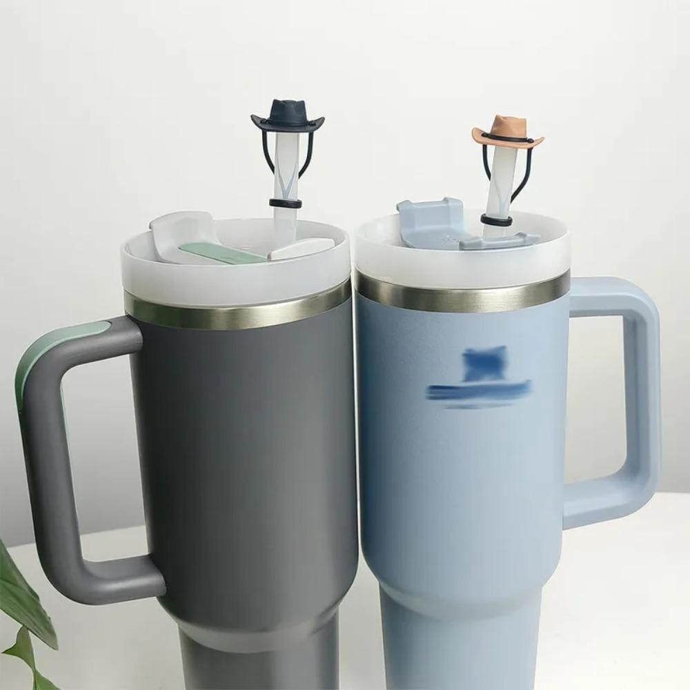 Dust-proof Cowboy Hat Straw Cover Leak Proof Straw Stopper Cup Decoration Straw Topper  30/40oz Cup