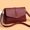 Women's Elegant Brown Faux Leather Shoulder Bag Practical Daily Crossbody Bag Stylish Flap-Closure Shoulder Bag