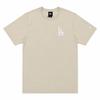 × MLB Collaboration Los Angeles Dodgers Knitted Crew Neck Cotton Short Sleeve Vintage Classic Fashion Casual T-Shirt Men Tops Khaki 14891409