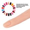 Fake Training Finger Nail Training Finger Bendable Flexible Silicone Practice Finger Model for Tattoo Acupuncture Practice