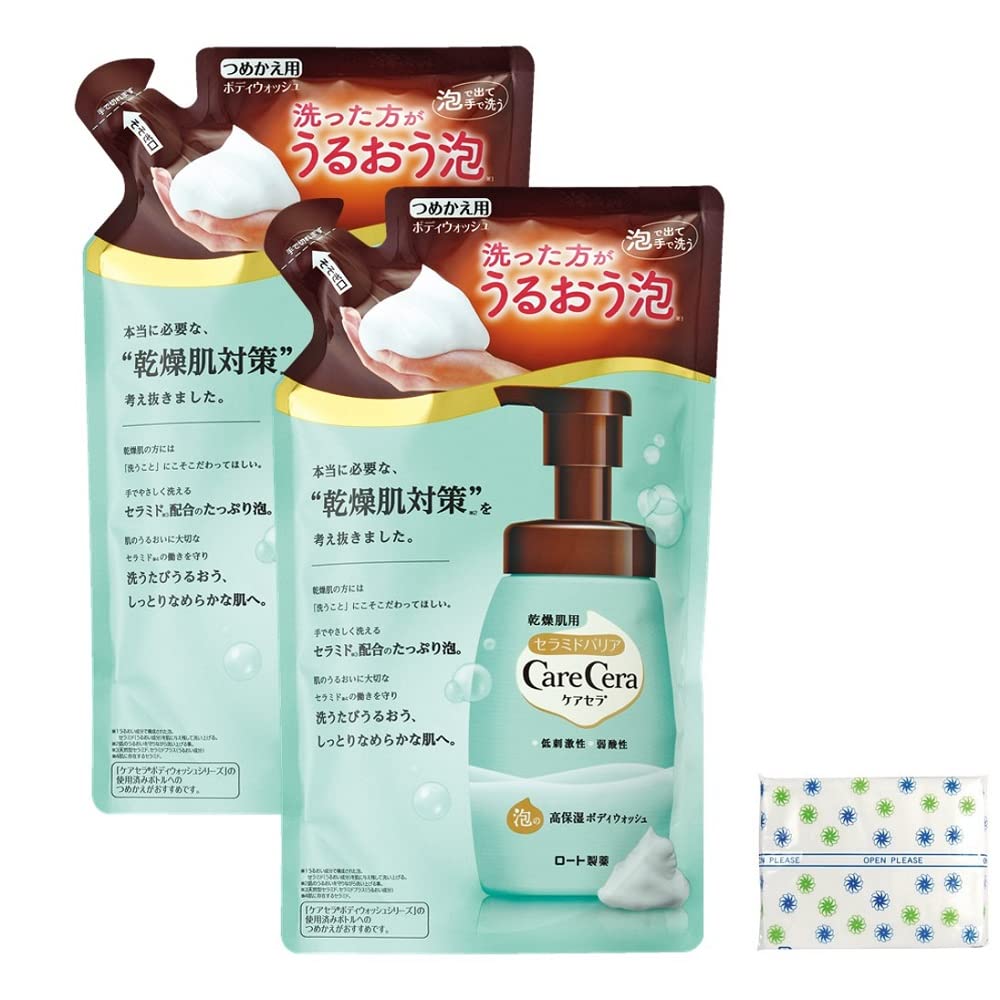 

CareCera Foaming Moisturizing Body Wash Refill Pack Packs Bonus Pure Floral 385ml (2 + 1) (x 2)