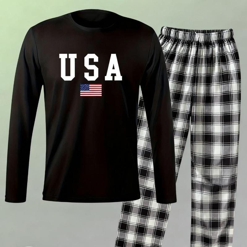 

Men s Cotton Tracksuit, Long Sleeve Top & Pants, Casual Slim Fit, Soft Breathable Daily Wear L