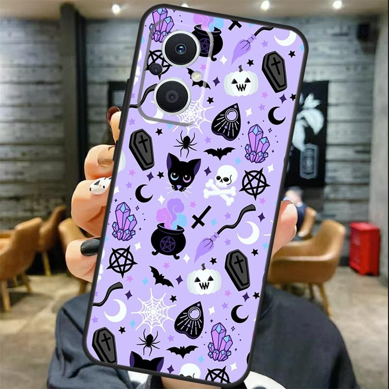 Pastel Goth Witchy Case For OPPO Reno 11 11F 13 12 F 8T 7 8 10 Pro OPPO Find X8 X6 Pro X3 X5 Lite Cover Coque