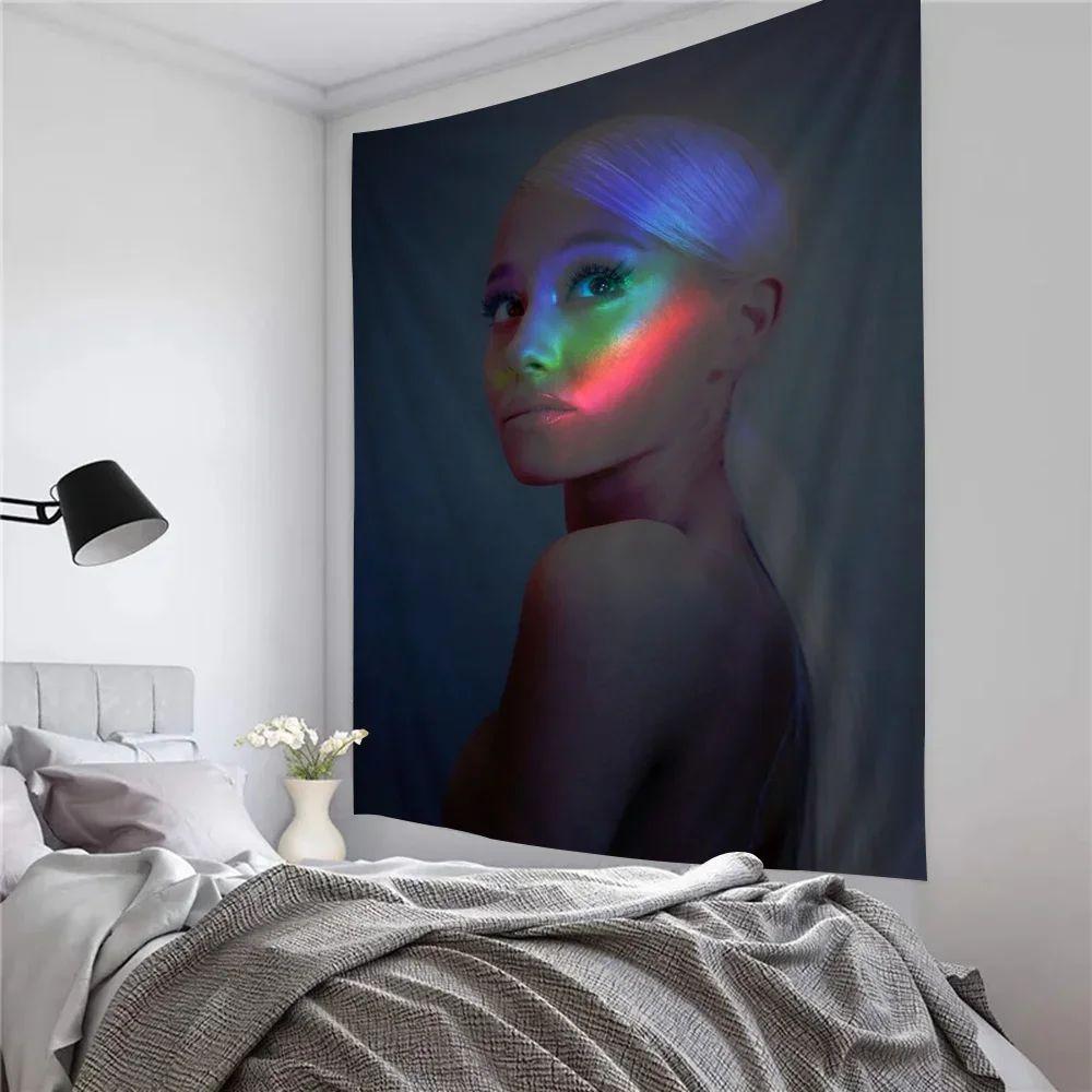 Tapestry hot singer Ariana Grande 75x100 чёрный
