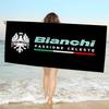 B-Bianchi Logo Mikrofaser Bedrucktes Strandtuch Bergsteigen Yoga Strand Schwimmen Laufen Saugfähiges Weiches Handtuch