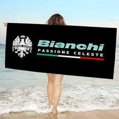 B-Bianchi Logo  Microfiber Printed Beach Towel Mountain Climbing Yoga Beach Swimming Running Absorbent Soft Towel