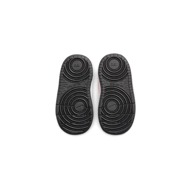 Nike Court Borough Low 2 Low Top Skateboard Shoes Black White Orange Infant And Toddler BQ5453-115