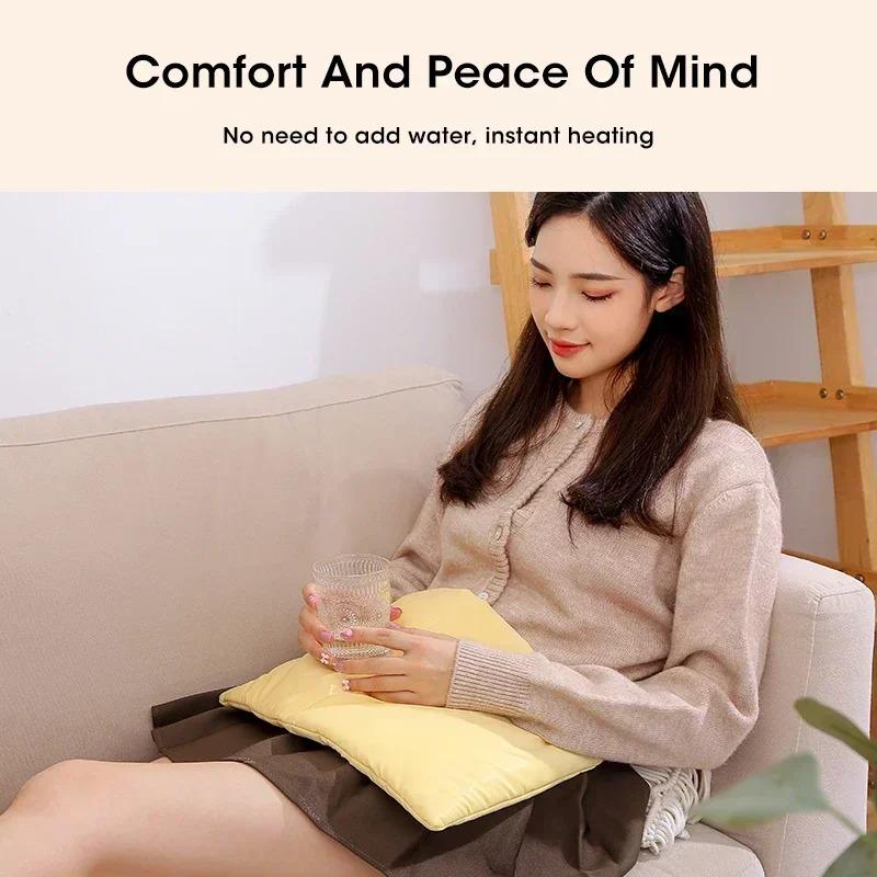 Multifunctional Electric Hand Warmer Heating Pad Graphene Flannel for Home Fast Heating Warm Hands and Feet Winter Use