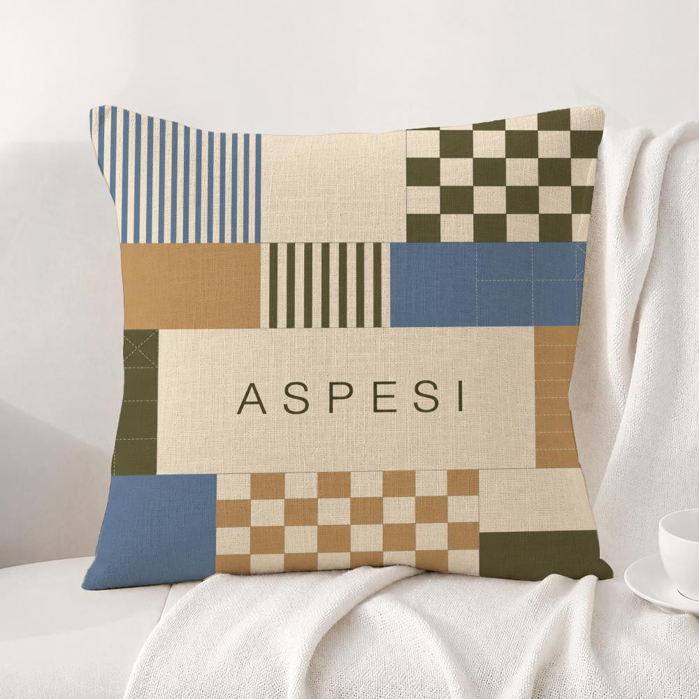 Brand Aspesi Cushion Cover Natural Linen Pillowcase Set AllinOne Decor Cushion Cover for Sofa Bedroom Chair