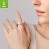 Simple Classic Rotatable Main Stone Ring Wedding Ring Women'S S925 Sterling Silver Marriage Proposal Ring Jewelry