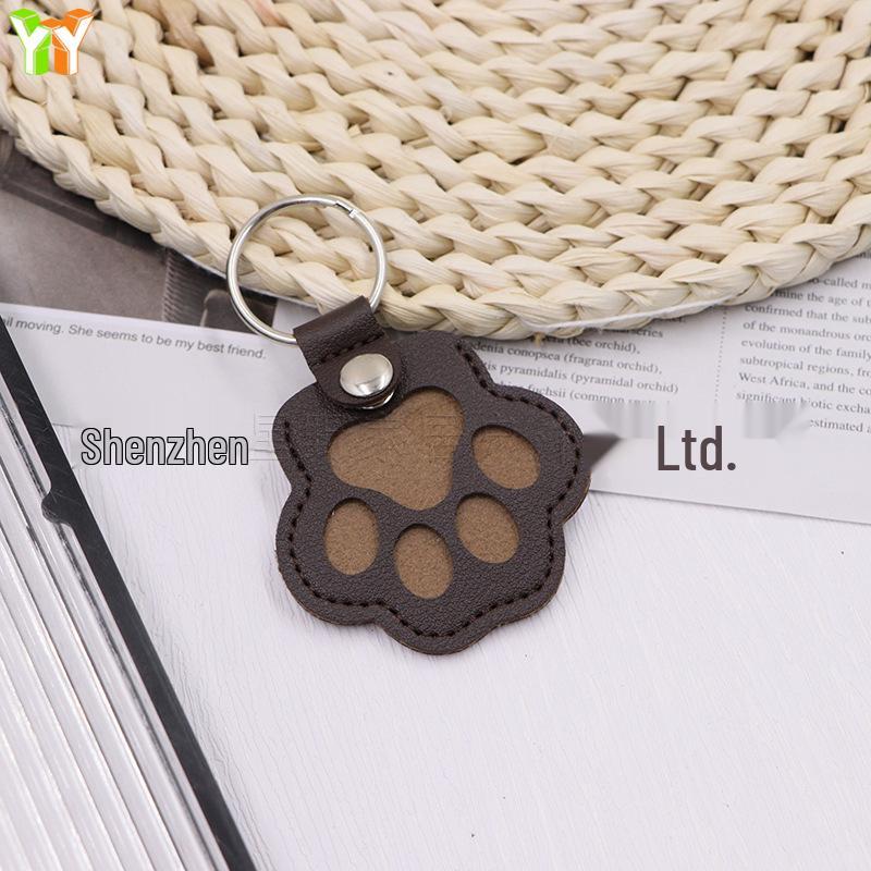 

Portable Pet Hair Storage Keychain Pendant and Memorial Bag 6 x 6.5 cm кавовий