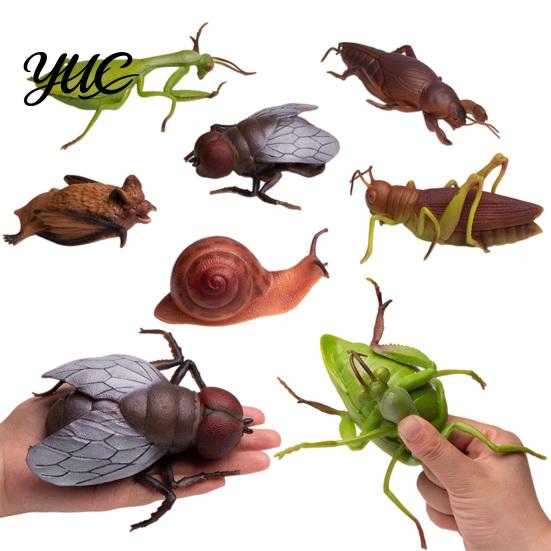 Decompression Insect Squishy Toy Realistic Toy, Stretchy Stress Relief Fidget Snail Bat TPR Material Squeeze Tools Locust Mantis Fly Mole Cricket