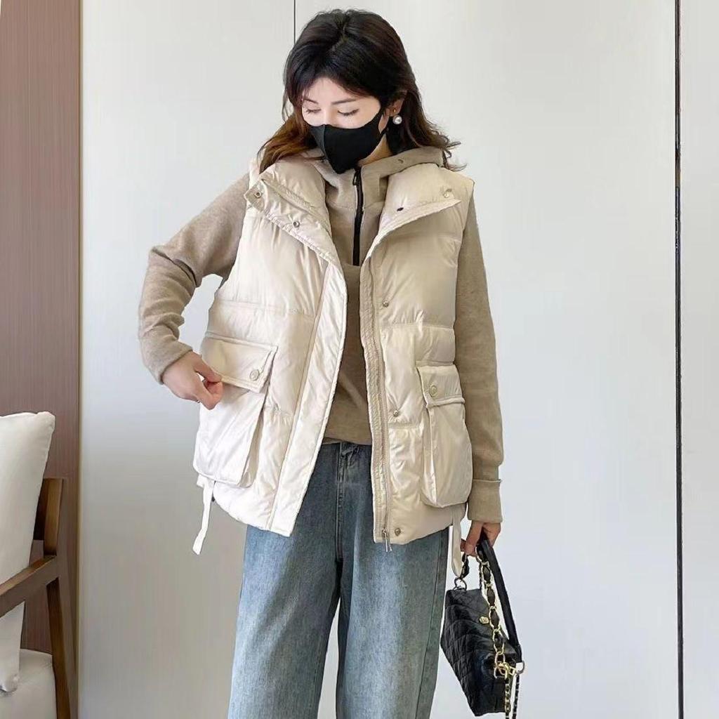 Damen Neue Mode Daunenweste mit lockerem Schnitt für Herbst/Winter