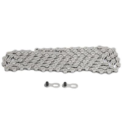 Bicycle Chain 116 Links Fully Plated Variable Speed Bike Chain with Hook and Loop Link Block for
