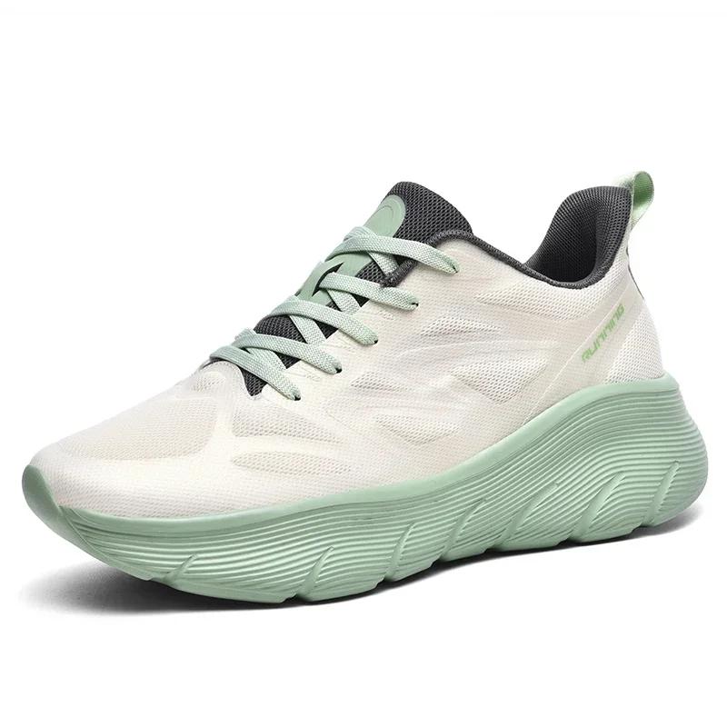 Scarpe da Corsa da Uomo, Scarpe da Esterno, Sneakers Casual, Lusso, Scarpe con Suola Spessa, Taglie Forti, 46, 47, Nuovi, Estate, Primavera, 2025