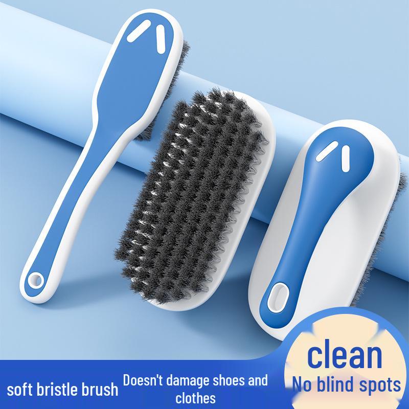 Shoe & Clothing Cleaning Brush - Long Handle, Soft Bristles, Multi-Functional, Gentle on Shoes & Clothes