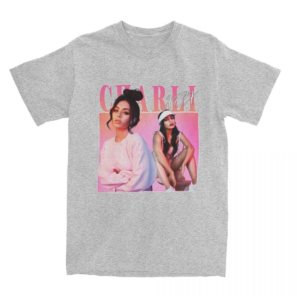 Charli Xcx Brat Men T Shirts Funny Tees Short Sleeve Round Collar T-Shirt 100% Cotton Gift Idea Tops