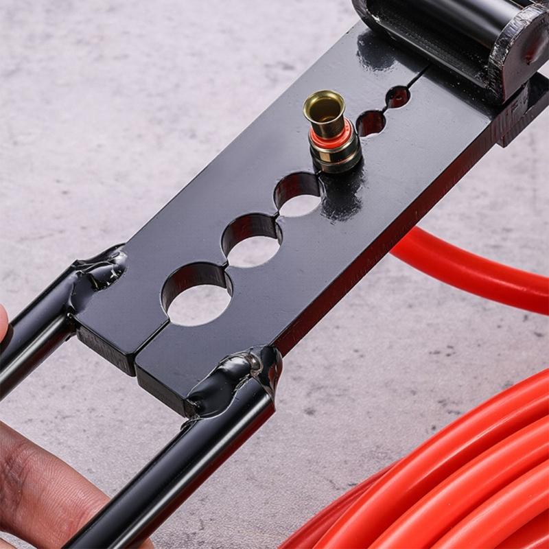 Multiple Size Brake Line Crimping Tool With Ergonomic Handle For Secure Tubing Connection Precise Riveting Installation