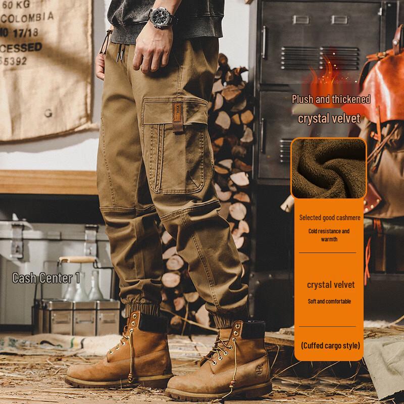 

Чоловічі американські ретро штани карго 2XL (170-190 lbs)