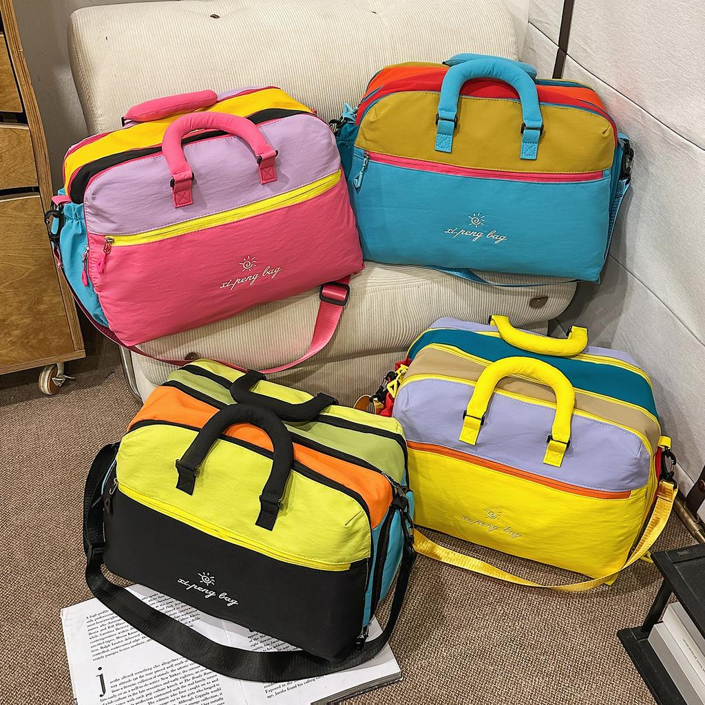 Stylish and Lightweight Hand-held Travel Bag for Women, Large-capacity Oblique Span Exercise, Yoga, Fitness Training, Going Out Storage, Duffel Bag