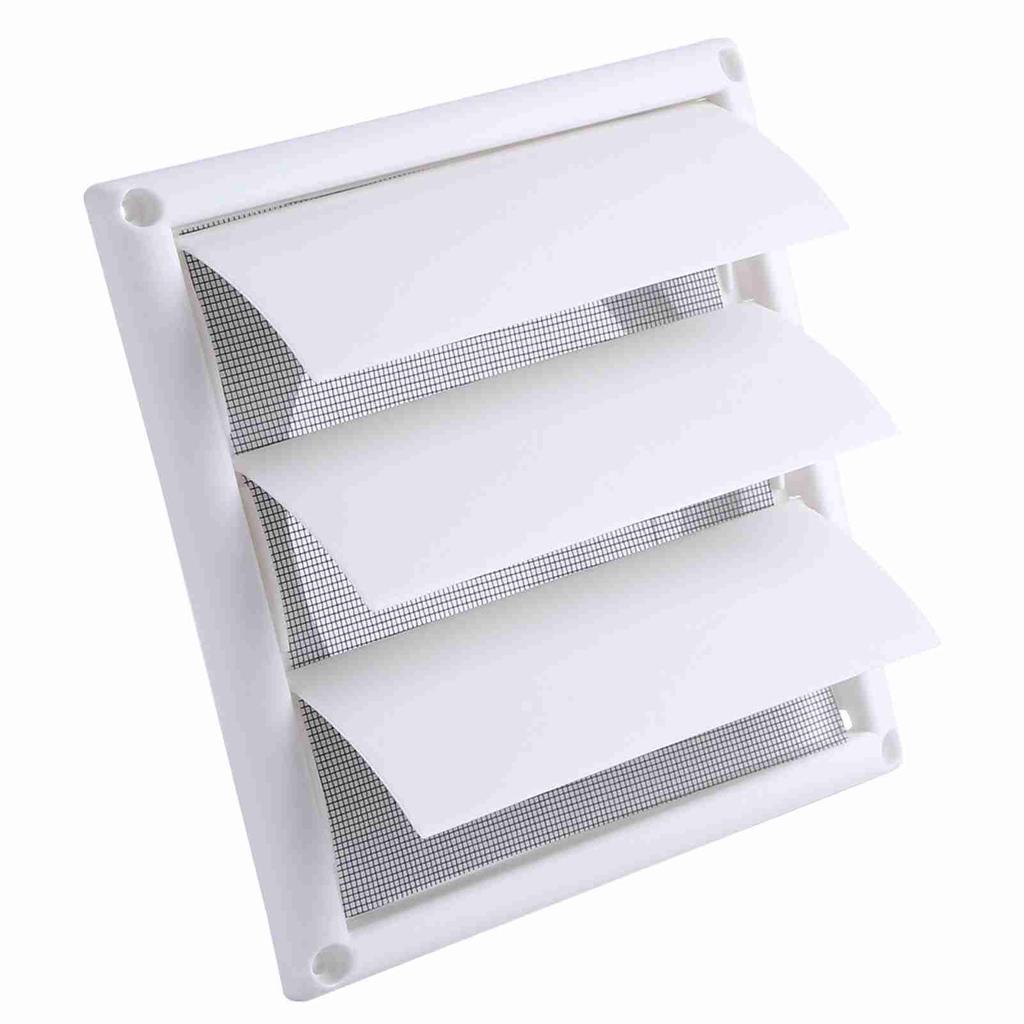 1 PC Plastic Vent Grille Cover 3 Flaps Wall Duct Ventilation Grill With Net New 15*15cm