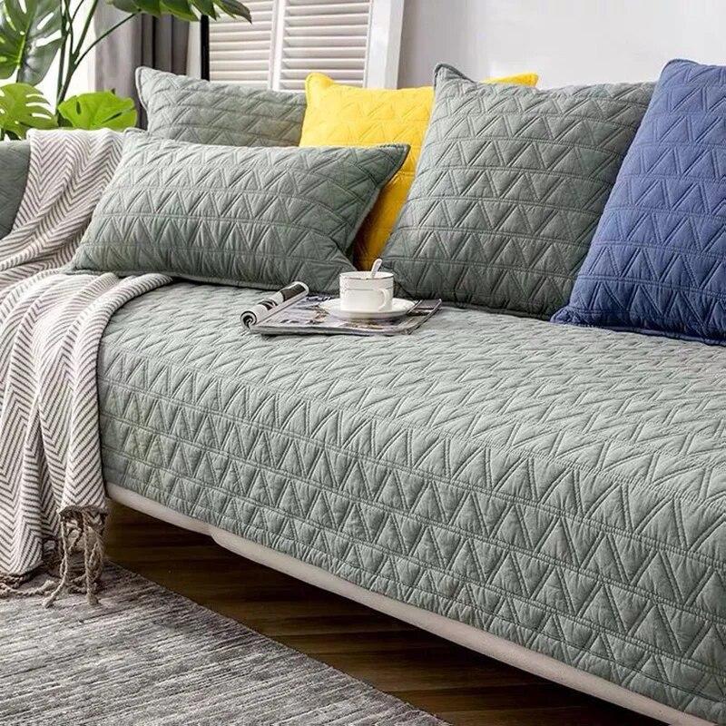 Cotton Sofa Cover Sofa Towel for Living Room Modern Univeral Couch Cover Sofa Chaise Cover Lounge Covers for Sofa 1/2/3/4 Seater