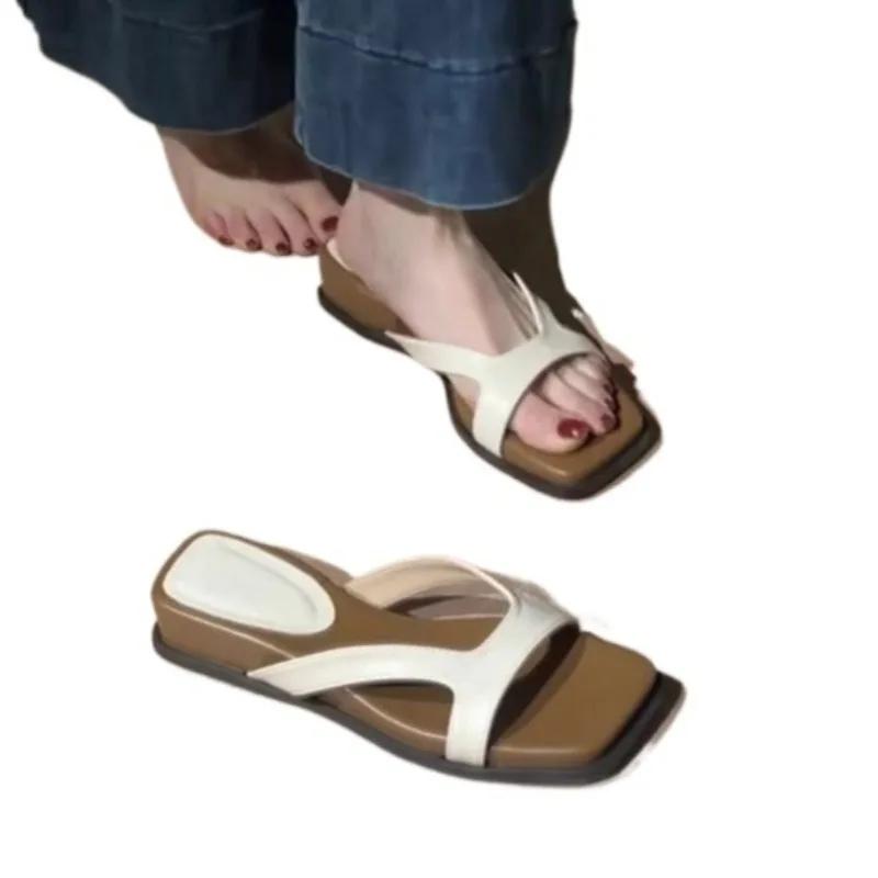 Mode Ballerinas Damen Hausschuhe Designer Gemütliche Schuhe Mode Sandalen 2025 Sommer Strand Flip Flops Neue Marke Pantoletten Lässig Zapatillas Mujer