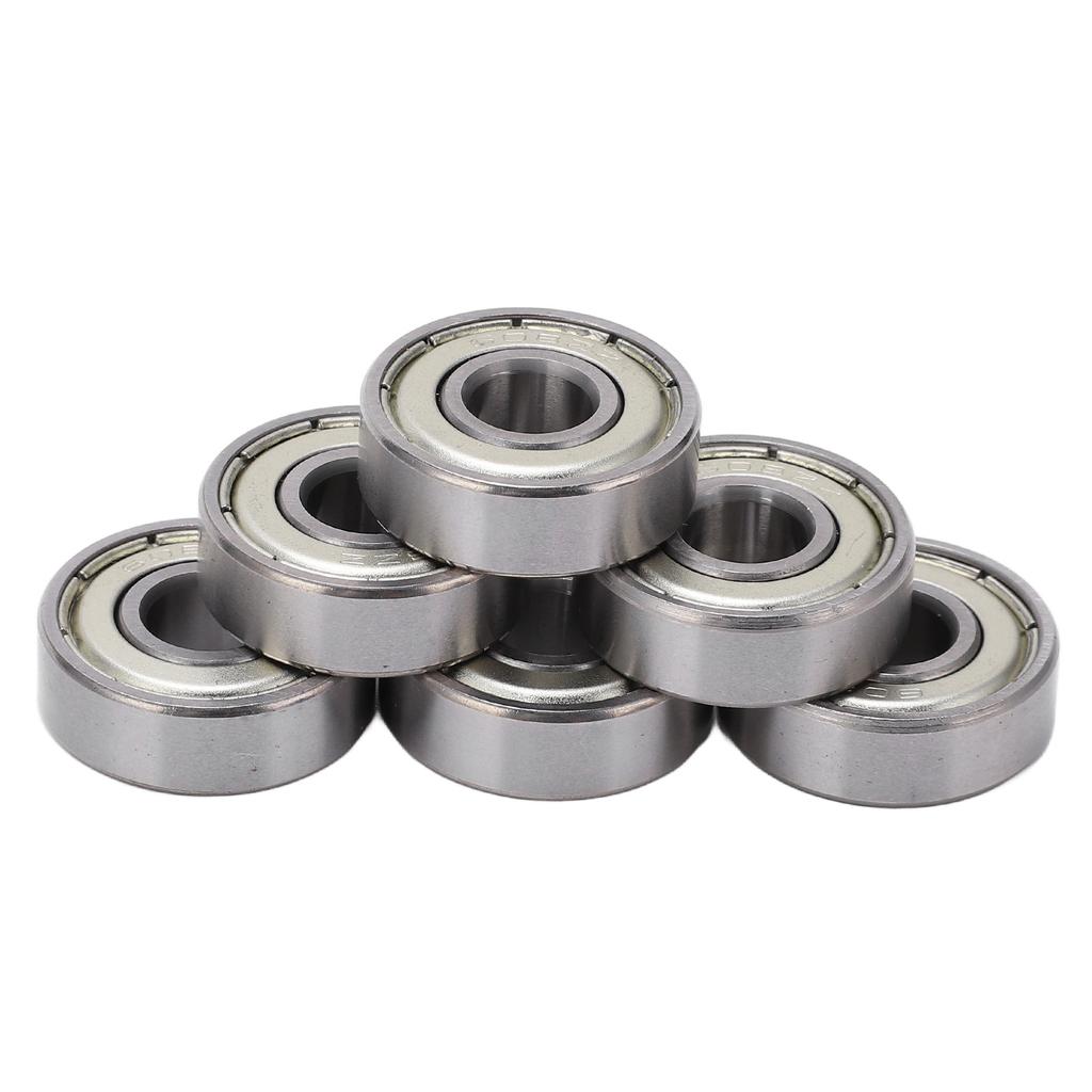 8PCS 608 Roller Skate Bearings Speed Smoothly Low Friction Bearings Skate Board Carbon Steel Roller Bearings