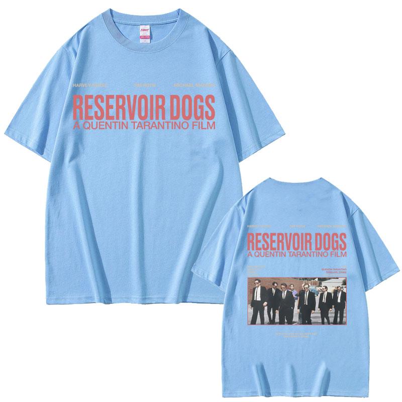 Hot Famous Director Quentin Tarantino Movie Reservoir Dogs Double Sided Print Tshirt Unisex Women Casual Vintage Oversized Tshirt