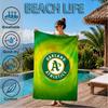Oakland Team Beach Towel, Microfiber Beach Towel, Perfect For Pool, Beach, Travel, Home Decor Beach Party Fan Gifts