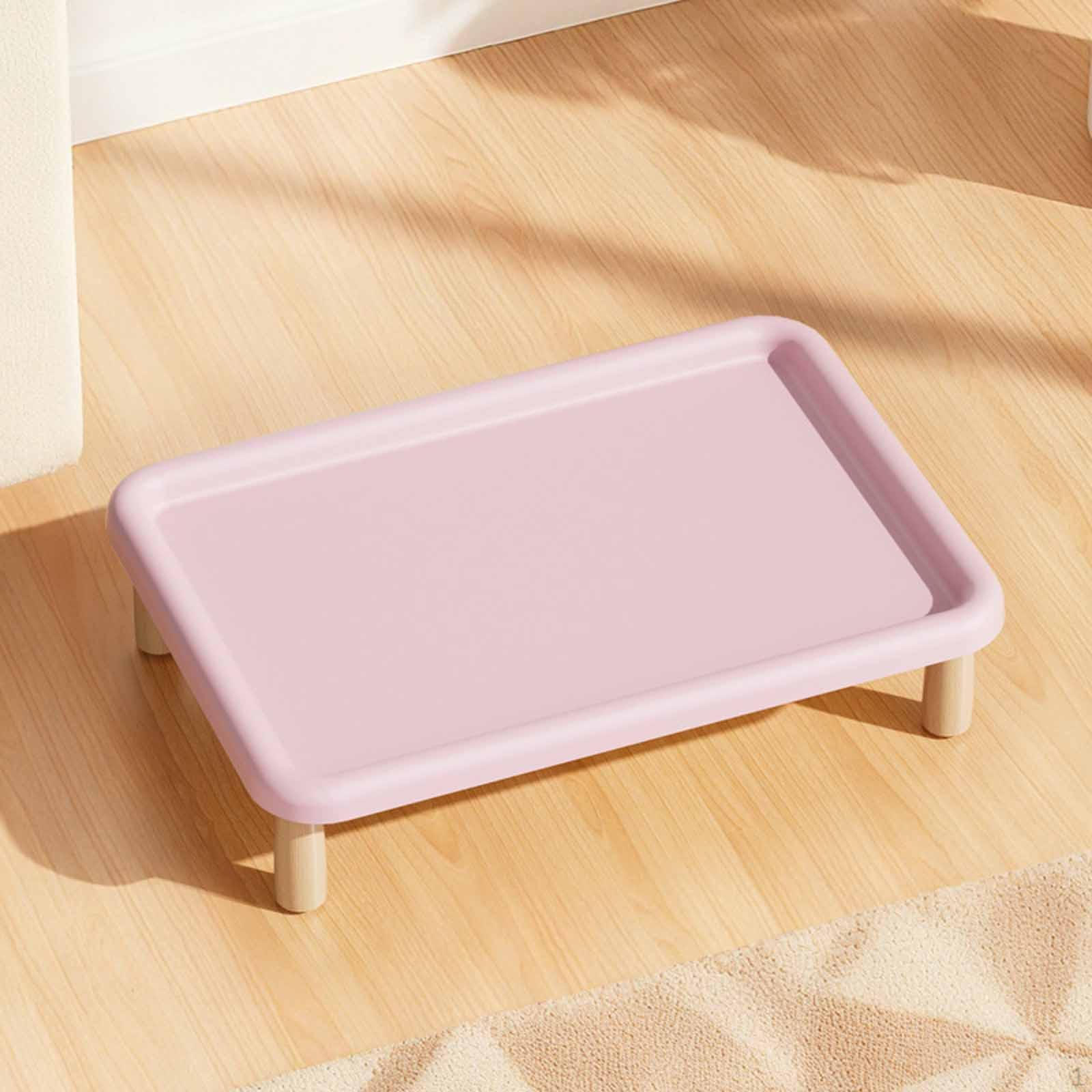 

Ergonomic Stand for Automatic Feeders, Non-slip And Washable. рожевий