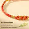 Five-Color Dragon Boat Festival Longevity Thread Bracelet with Peach Blossom Knot, Unisex DIY Hand Rope Gift