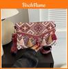 Ethnic Style Tassel Womens Shoulder Bag With Nylon Lining For Casual Travel