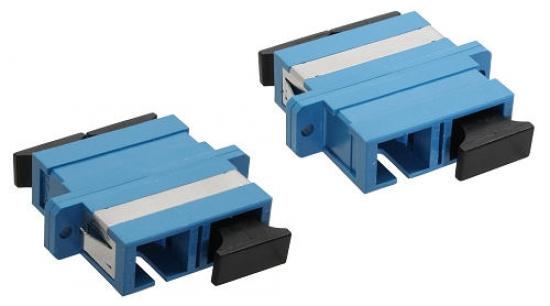 DIGITUS LWL-Kupplung LC-D//LC-D SM Keramik-Hülse blau