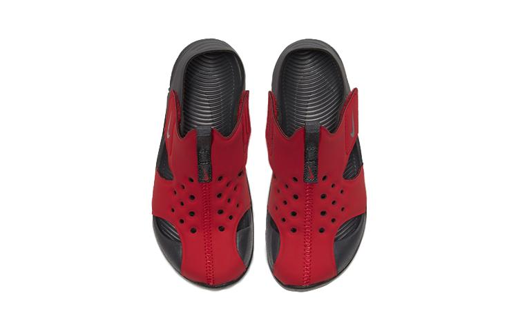 Nike Sandales Sunray Protect 2 pour Enfants Rouge Noir Enfants Âgés de 3 à 7 Ans 943826-603