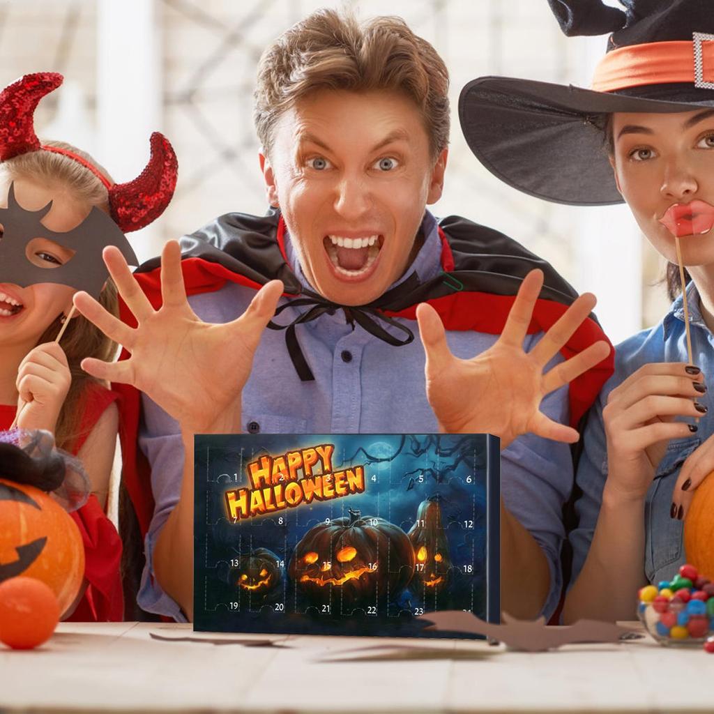 Halloween Countdown Calendar Horror Collectibles Advent For Halloween Scary Figurines 24-day Countdown Calendar For Fireplace