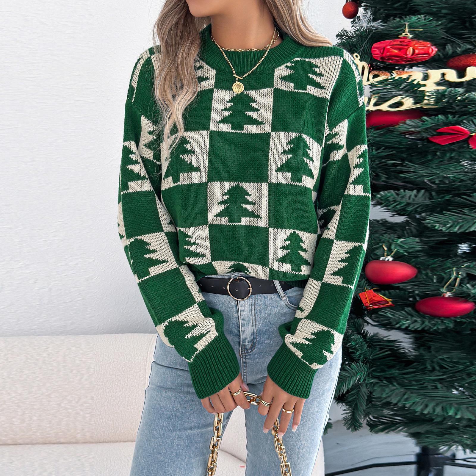 

Women s T-Shirt Vintage Floral Print Round Neck Loose Long Sleeve Mid-Length Thumb Leak Top L