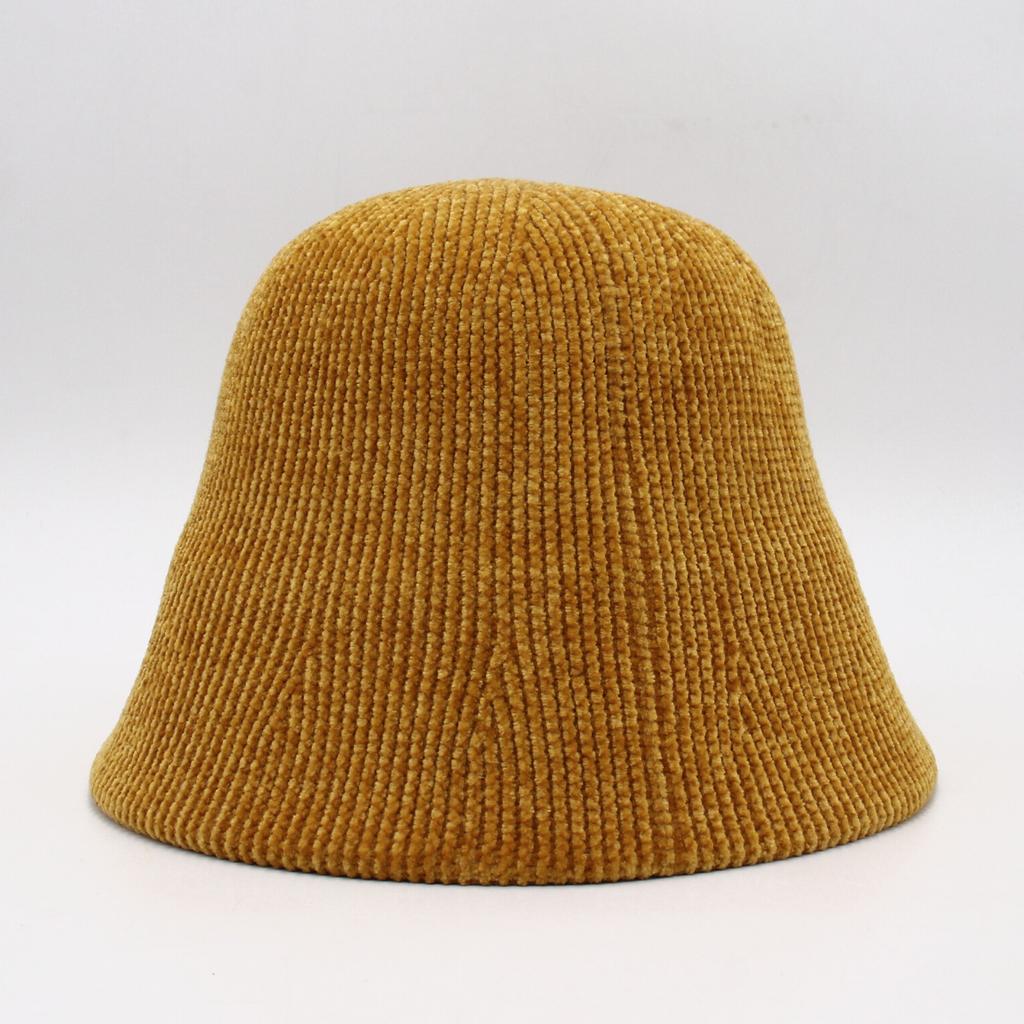 Winter Plush Cap Corduroy Bucket Hat Warm Tweed Hat Winter Hat Men And Women